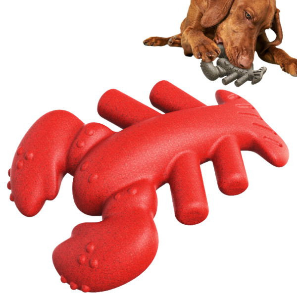 Hummerhundleksaker, interaktiva hundleksaker för aggressiva tuggare och oförstörbara hållbara tuggleksaker för medelstora/stora hundar, bra present till husdjursdagen balck