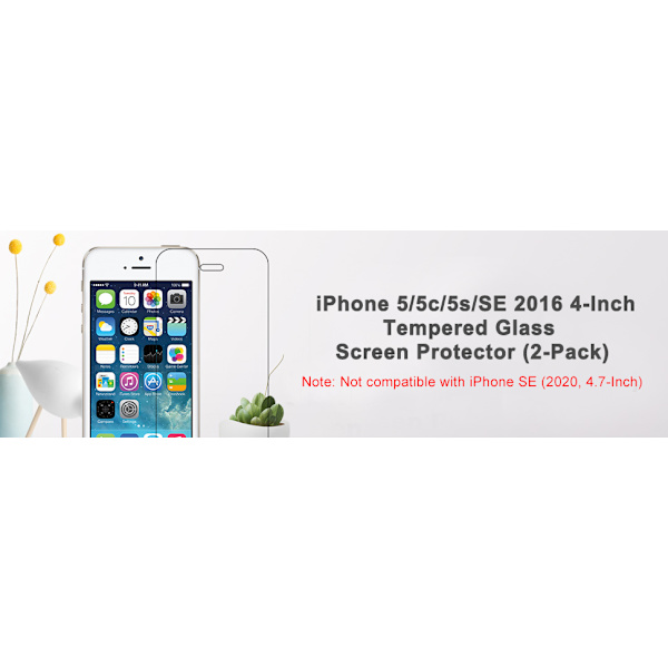 Skärmskydd för iPhone SE 2016 (ej för 2020), iPhone 5s