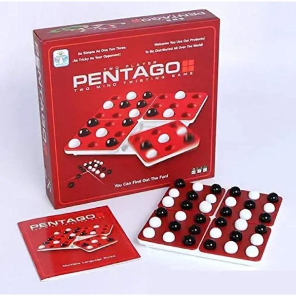 Pentago Mind Twisting Game To spillere //Innendørs familiespill for moro med barn og familie 1 st