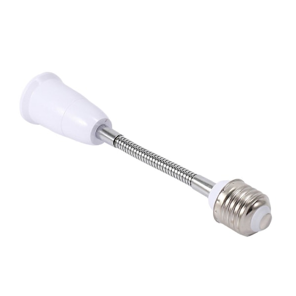 LED-lamphållare, flexibel adapter, E27 till E27, 20 cm lång, flexibel förlängning
