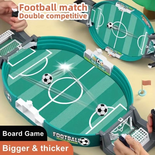 Superstort bordsfotbollsbord, bordsfotbollsspel, strid för två personer för barn, interaktiv leksak för fotbollsplanpussel 10 balls 21 * 24cm