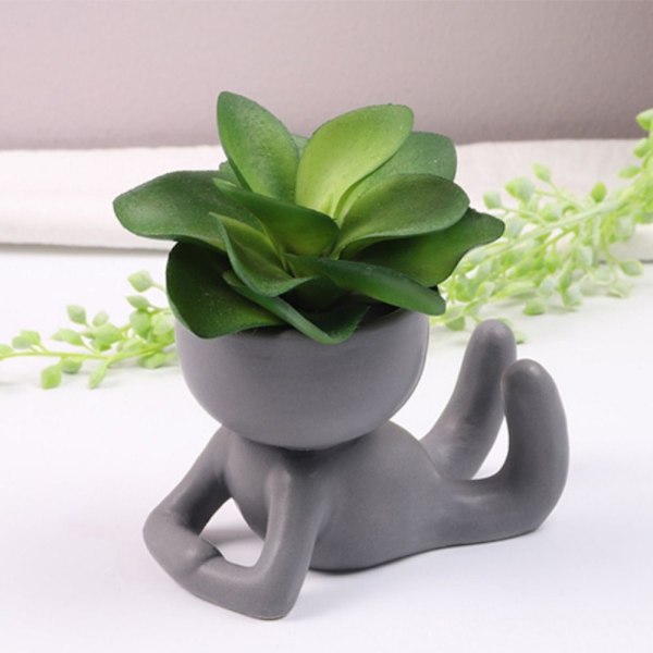 Sukkulent potte plantepotter SORT 1 1 sort black 1-1