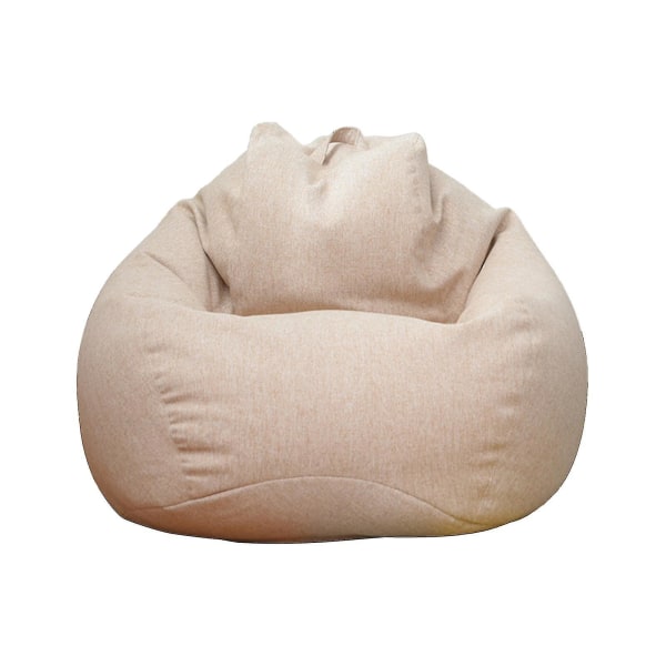 Extra Large Bean Bag Stolar Soffa Cover Lazy Lounger För Vuxna Kid Indoor Khaki 100 * 120cm