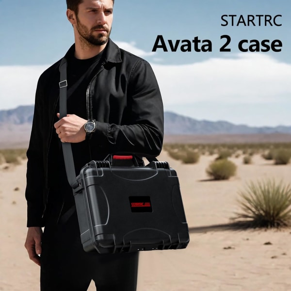 STARTRC Avata 2 case, vattentät bärande hård case för DJI Avata 2 Fly More Combo - Endast resväska