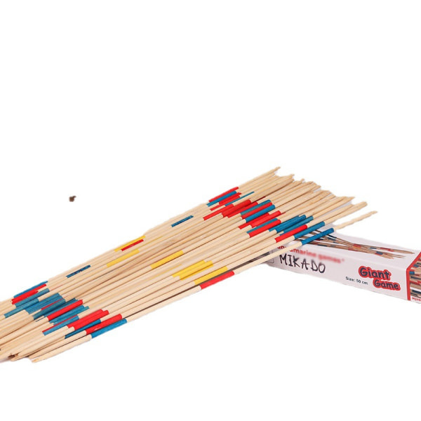 Traditionellt Pick Up Sticks-spel, lämpligt för lek inomhus och utomhus och idealisk storlek för resor 50 cm
