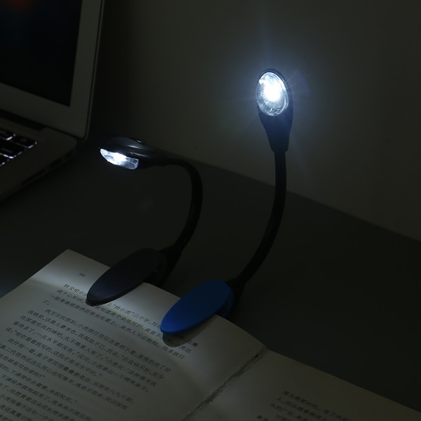 Läs med Lätthet med Vår Boklampa - Läslampa med LED och Klämma Svart black