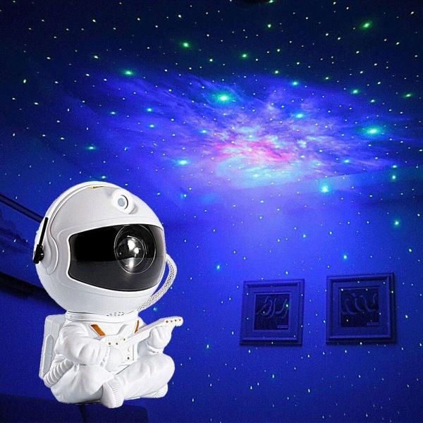 Skapa en galax av förundran med Astronaut Galaxy Projector - Remote Control Xmas stjärna svart