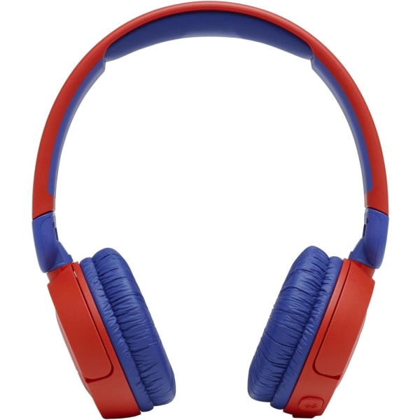 Trådløse hodetelefoner med mikrofon for barn – Lette, komfortable og sammenleggbare – Med volum begrenset til 85 dB – Batterilevetid Bleu clair, Rose