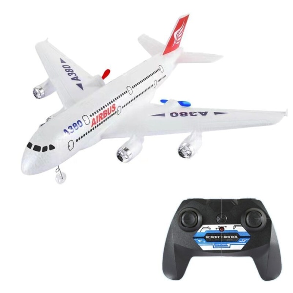 Airbus A380 Boeing 747 RC Flygplansfjärrkontrollleksak 2,4G Fast Wing Plane Gyro Med 3 batterier