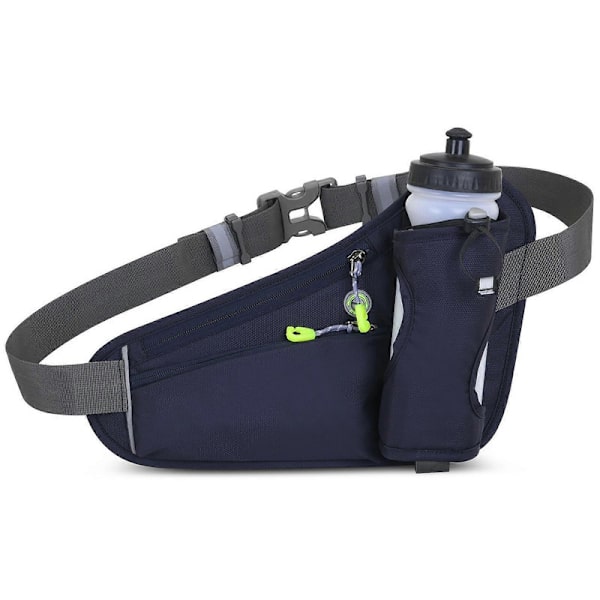 Sport Hydration Bälte Väska Löparbälte Midjeväska Bum Bag med Vattenflaskhållare för Män Kvinnor Löpning Cykling Vandring Promenad - Perfekt Dark gray