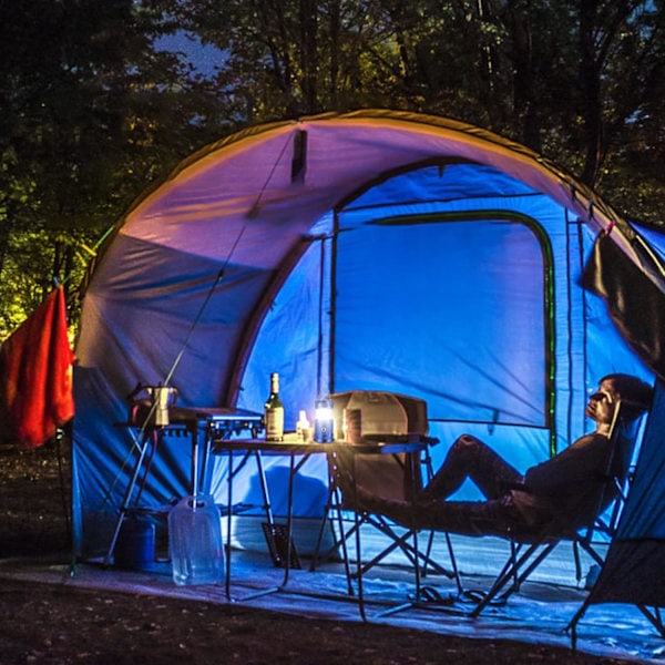 Solcellelampe Campinglampe Teltbelysning med USB-port Lykt