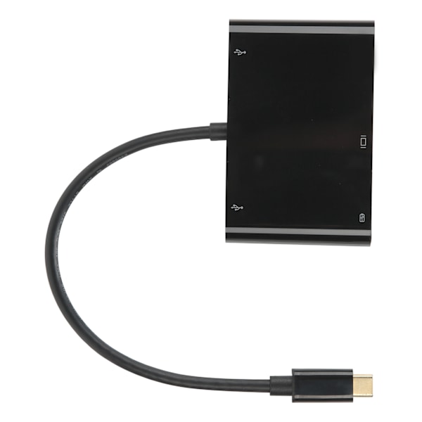 5-i-1-adapter Multiport USB3.1 Type-C til VGA/HDMI/2 x USB Hub A0307 Computertilbehør