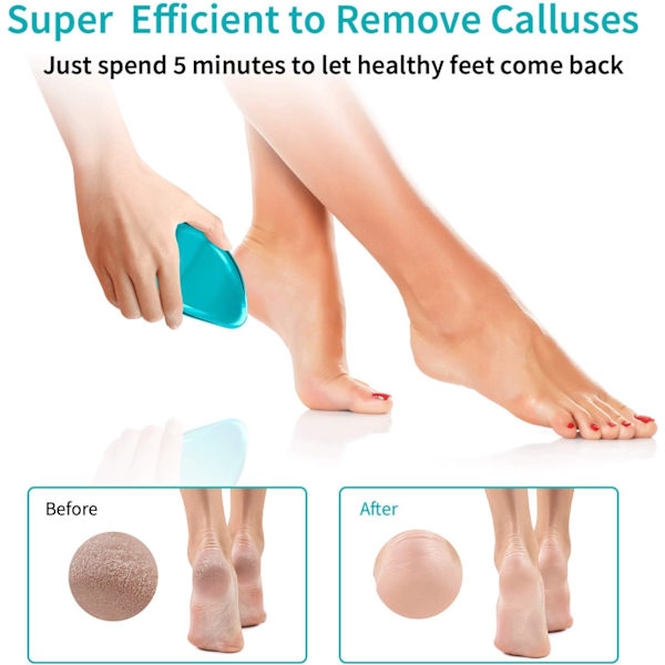 Fodfil, Nano Glas Hård Hud Callus Remover, Fod Skraber Salon Hjem Pedikyr Værktøj