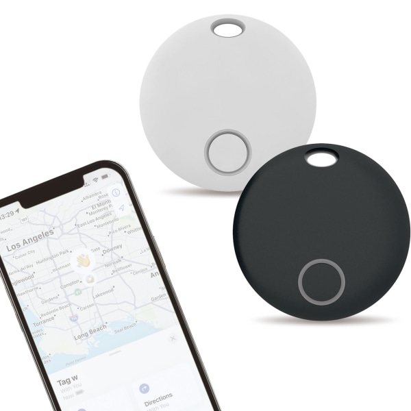 Key Finder Locator, Bluetooth Tracker med Apple Find My, IP67 vattentät, kompatibel med iOS, Item Finder för nyckel, plånbok, husdjur Black