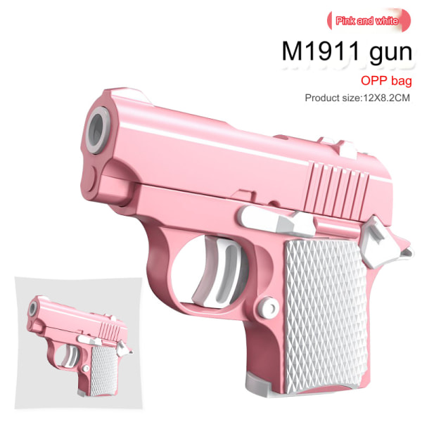 Gulrotpistol barnelekepistol julegave til barn Pink white (detachable)