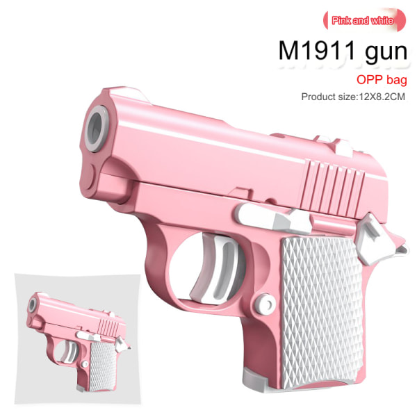 Morotspistol barnleksakspistol barnjulklapp Pink white (detachable)