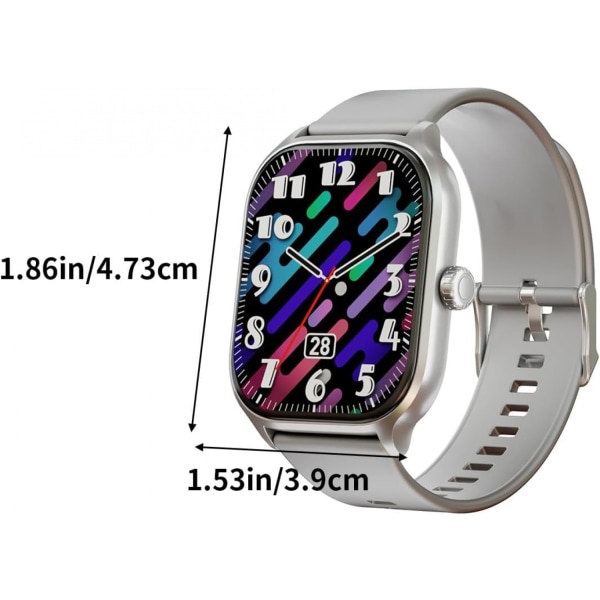 Smart watch för män och kvinnor - bästa erbjudanden idag Den nyaste smartklockan vattentät watch 2.01 stor skärm Avancerade Bluetooth samtalsfunktioner och överskott pink