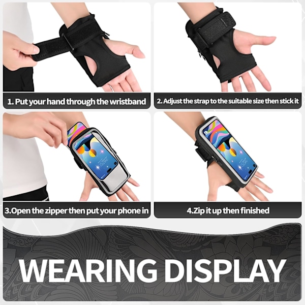 2025 Senaste Modell Armband Telefonhållare för Löpning, Underarmsarmband, Löpararmband med Kortfack för iPhone Pro Max Plus (1