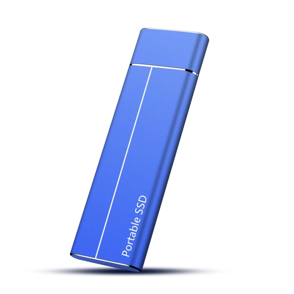 SSD-portabel solid state-enhed udvidelse og opgradering til 2TB effektiv overføring blå 2TB