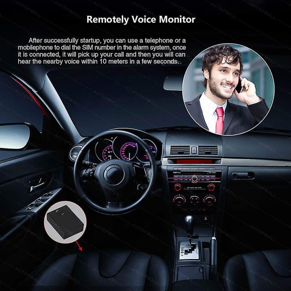 N9 Wireless Gsm Lyssna Ljud Buggning Övervakning Röstdetektering Bil GPS Tracker Realtid Lyssna Ljud Avlyssning Avlyssningsenhet Black