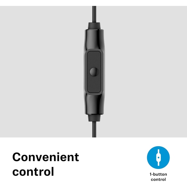 Sennheiser Consumer Audio CX 80S in-ear hörlurar med in-line smart fjärrkontroll med en knapp