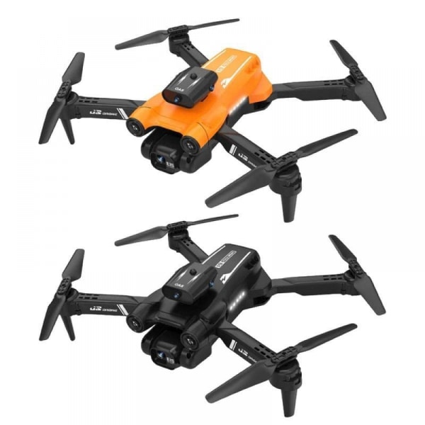 Drone med 8K kamera, Mini Drone Quadcopter Combat Drone med 360° propellerskydd, Flygplans fjärrstyrd drone som kastar Nano Drone Fo black
