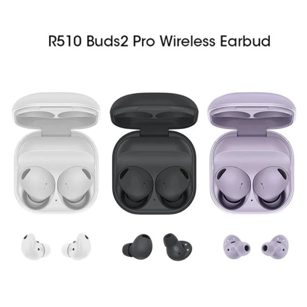 2023 Nya Buds2 Pro R510 TWS Öronsnäckor Bluetooth hörlurar Buds 2 Pro Trådlösa hörlurar med HiFi Stereo Mic ENC Gaming Sports svart
