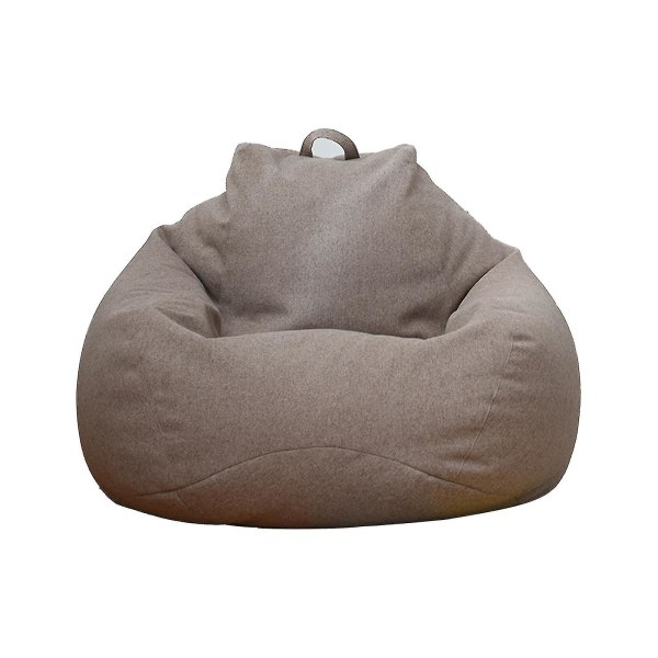 Extra Large Bean Bag Stoler Sofa Sofa Cover Lazy Lounger For Voksne Kid Innendørs Brun 90 * 110cm