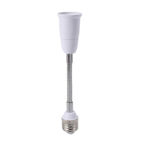 LED-lamphållare, flexibel adapter, E27 till E27, 20 cm lång, flexibel förlängning