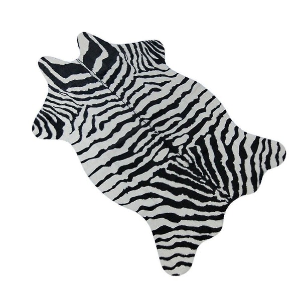 Zebra/ko printed matta sammet i läderimitation