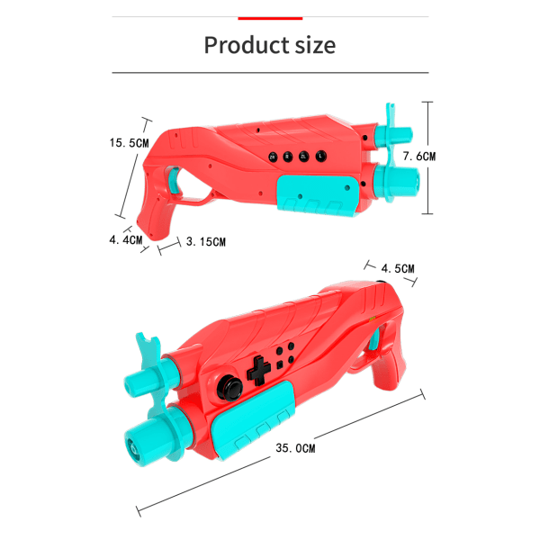 Game Gun Controller Bluetooth-kompatibel Hand Grip Motion Controller for JoyCon Splatoon handle blue and yellow