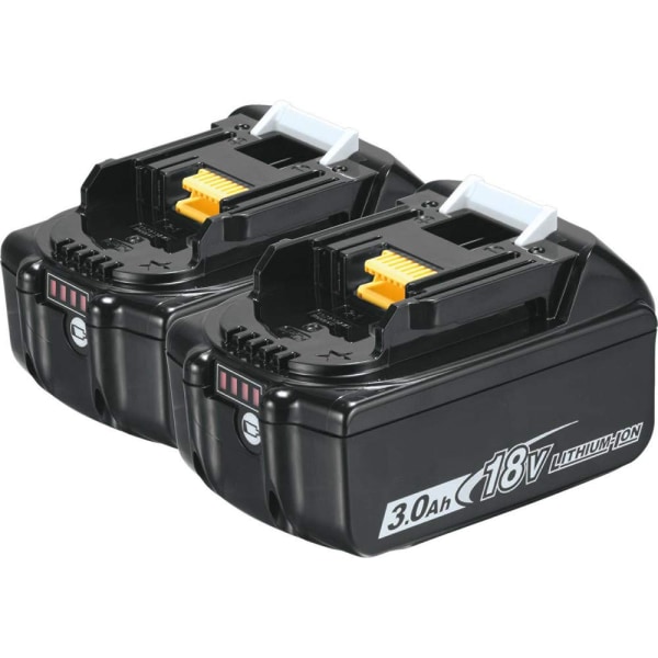 2-paks kompatibelt Makita 18v batteri 3,0 Ah Lxt Li-ion Bl1830b trådløs, ny 2 st