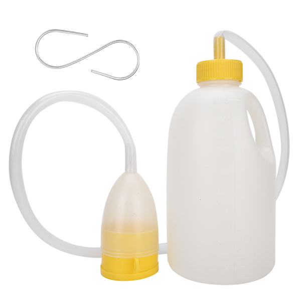 Manlig Urinflaska Kissflaska Äldre Sängliggande Patienter Potta med Rör 1700ML