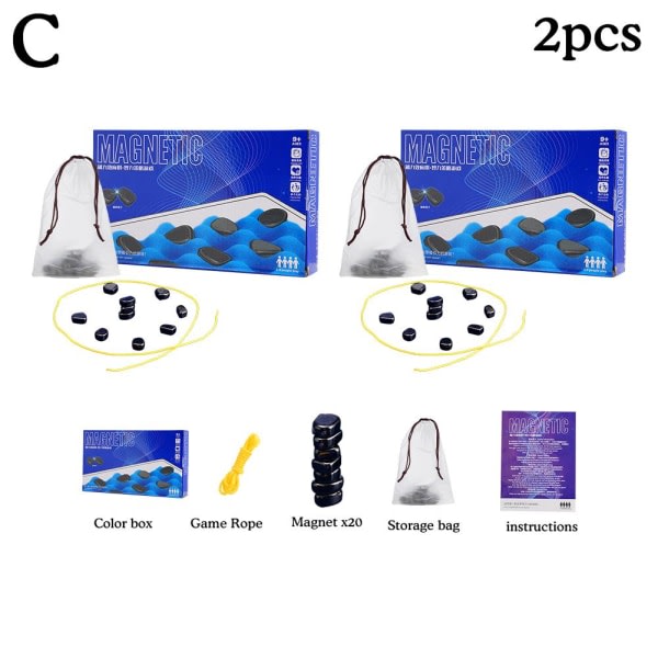 Puslespill magnetisk effekt sjakk morsomt interaktivt sjakkbrett gave Sponge 2PC en Svamp 2PC en