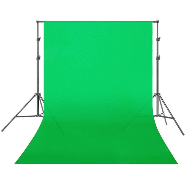 Fotostudie Baggrund Grøn Hvid Sort skærm Chromakey 1,6 m bred baggrund Grøn 1 6  3 M