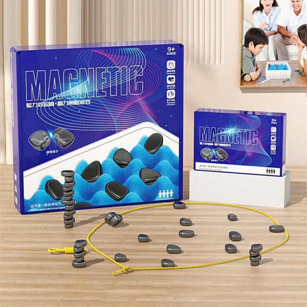 Magnetspil, nyt magnetisk brætspil fra 2023, sjovt bordmagnetspil, pædagogisk damspil, julegave til børn