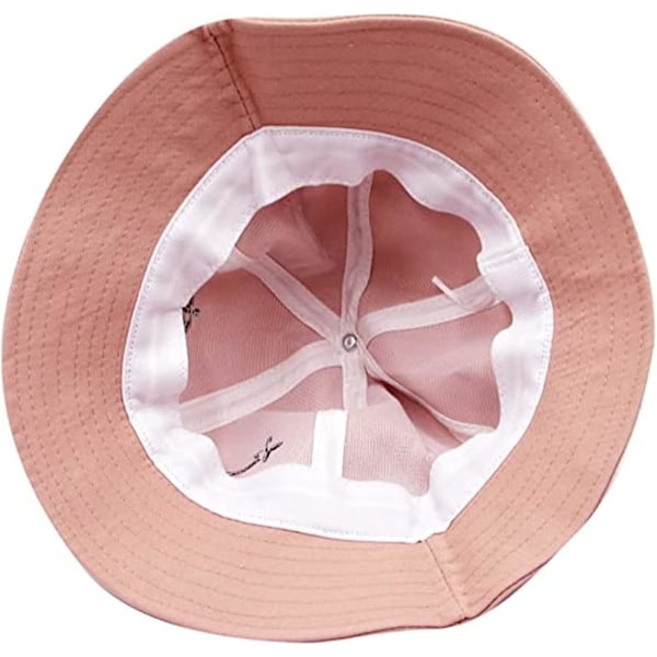Groda solhatt, groda bucket hat herr fiskehatt dam bucket hats för kvinnor herrhattar sommarmössa Rosa Pink L