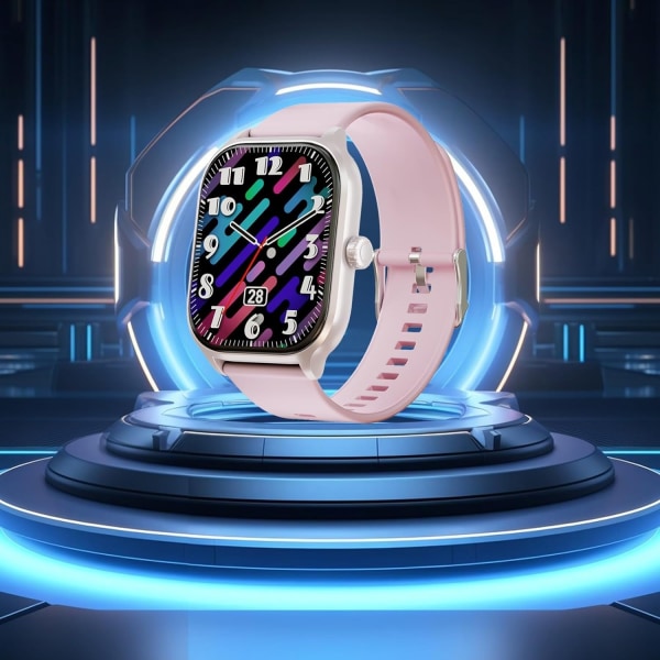Smart watch för män och kvinnor - bästa erbjudanden idag Den nyaste smartklockan vattentät watch 2.01 stor skärm Avancerade Bluetooth samtalsfunktioner och överskott pink