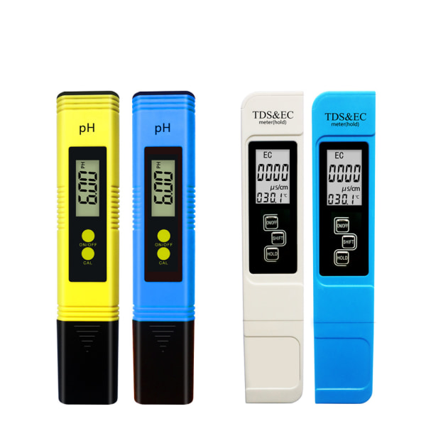 pH- och TDS-mätare Combo, Tuefuzy Digital pH-vattentestare, 3-i-1 TDS temperatur- och EC-mätare, Digital vattenkvalitetstestare B