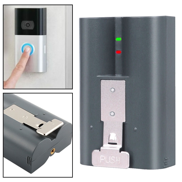 Ringbatteripaket för Ring Doorbell 2/3/plus Quick-Release Uppladdningsbar 6040mAh
