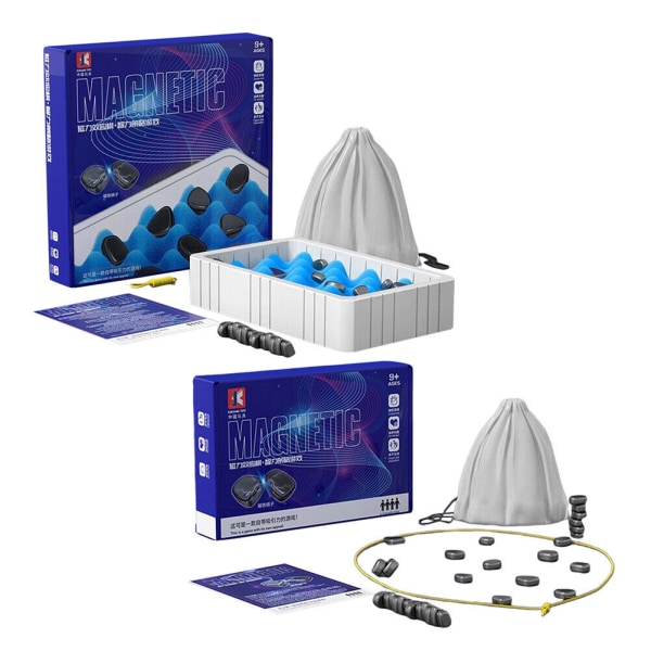 2023 Ferromagnetisk magnetisk skakspil, interaktivt plastmagnetbrætspil, julegave til børn