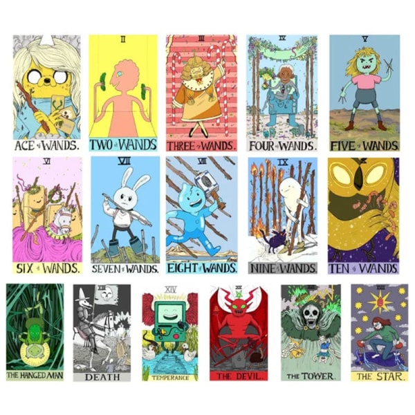 78 stk Adventure Times Tarot for begyndere Klassiske Tarot-brætspilskort Den slaviska Legehds tarot