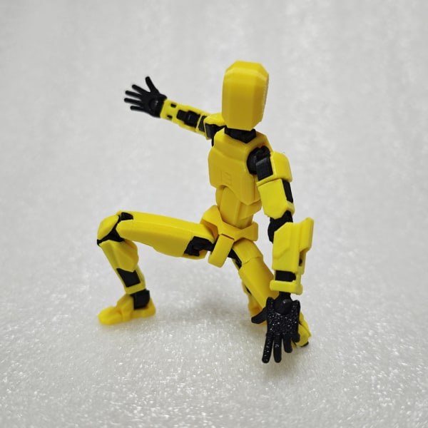 T13 Action Figure Titan 13 Action Figure Robot Action Figure3D Printed Action Gray and black model (13cm)