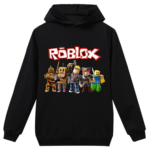 Barn Jenter Gutter Roblox Print Langermet hettegenser Hettegenser Toppbest gave til jul 9-10 ?r