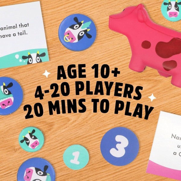 Herd Mentality: The Udderly Addictive Family Board Game, 6 spillere i alderen 10+