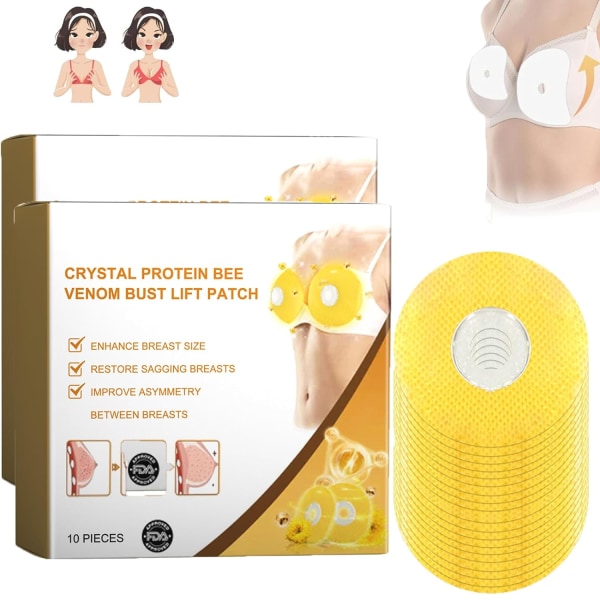 Royal Jelly Bröstförstärkningsplåster, Brösttillväxtplåster, Andningsbart, Bröstförstärkande Plåster, Bröstförstärkande Plåster (2 boxX20st) 2boxX20pcs