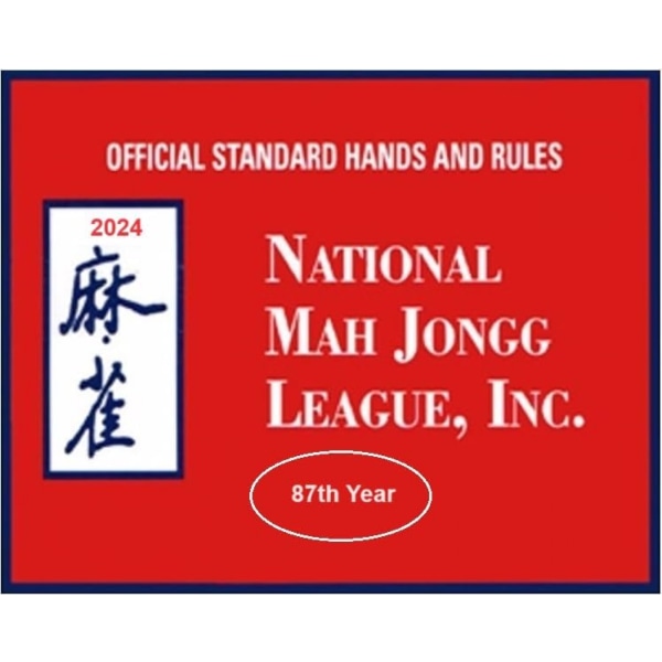 National Mah Jongg League 2024 stort kort - Mah Jongg-kort - officiella händer och regler