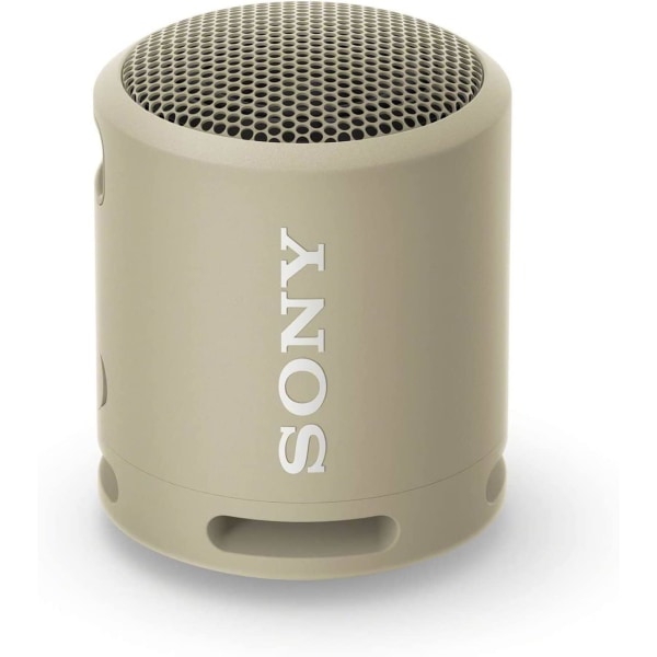 Sony SRSXB13/B Extra Bass bærbar vanntett høyttaler med Bluetooth, USB Type-C, 16 timers batterilevetid Taupe