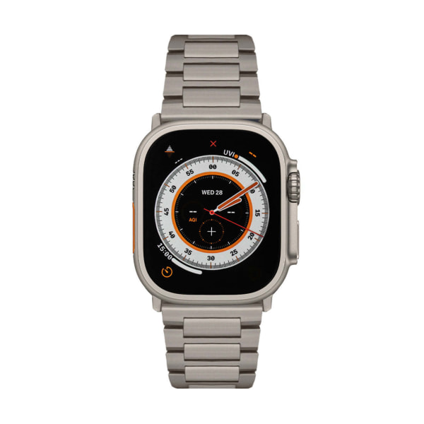 Lämplig för Apple Watch Ultra klockarmband iWatch8 ultralätt I-formad titanlegeringsrem titan färg 42/44/45/49mm