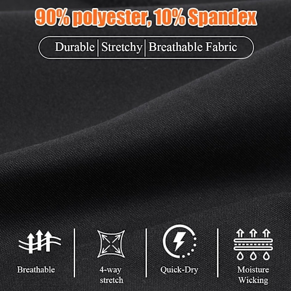 Dameridebukser, Høy Midje Silikonbunn Leggings med Lommer svart black L